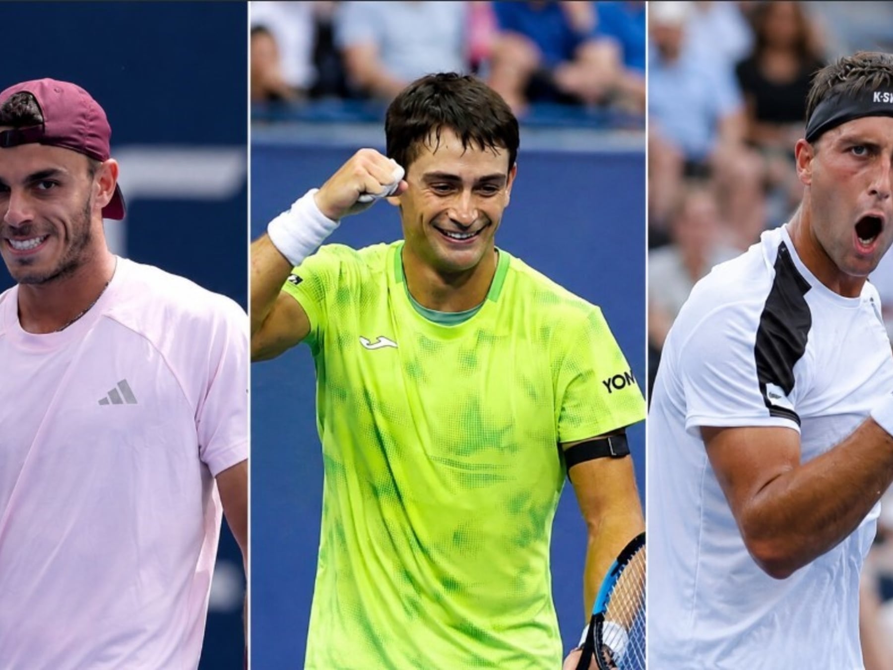 Cerúndolo, Etcheverry y Navone: la triple presencia argentina en el US Open que no se daba desde la era Del Potro