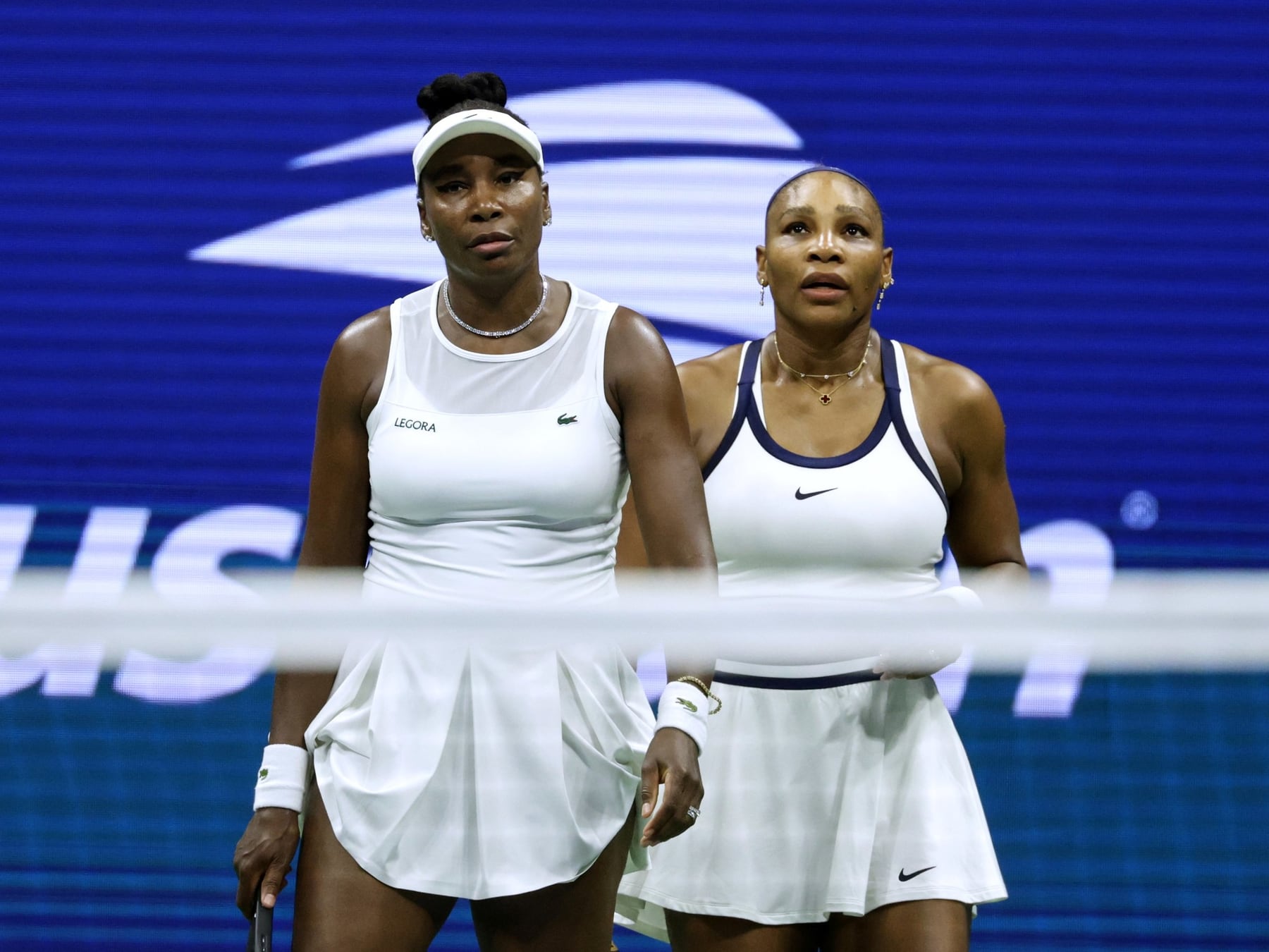 Se apagó la ilusión en la primera ronda: Serena y Venus Williams dijeron adiós en el dobles del US Open