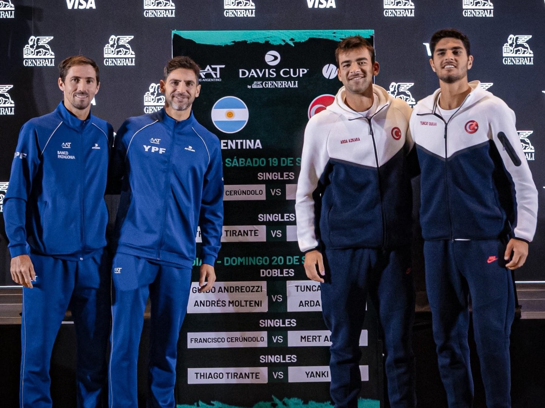 Argentina queda a un paso de Turquía en la Davis y va por el golpe de gracia en Neuquén