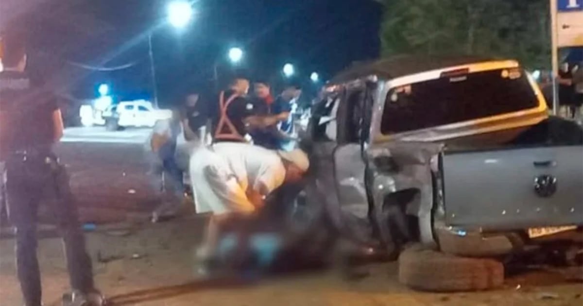 Tragedia en la Ruta 14: dos muertos y cinco heridos tras el choque frontal de dos camionetas en San Vicente
