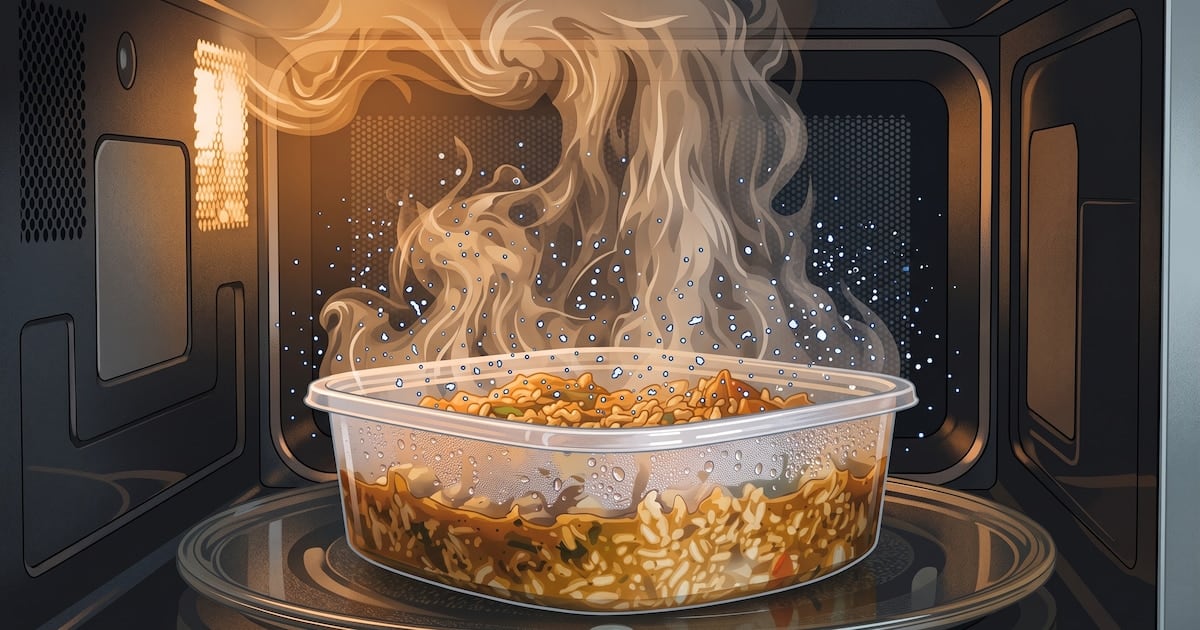 Antes de meter la vianda en el microondas, pasala a un plato de vidrio: toxicólogos explican por qué
