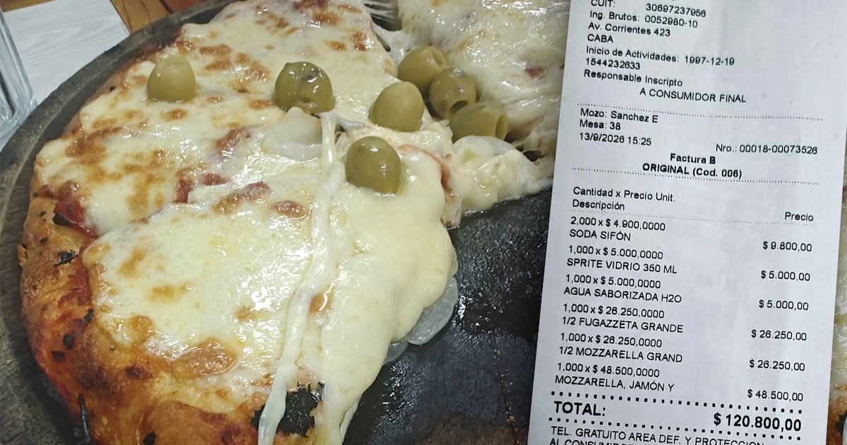Una pizza porteña para compartir: cuánto se pagó en una mesa de El Cuartito en septiembre de 2026