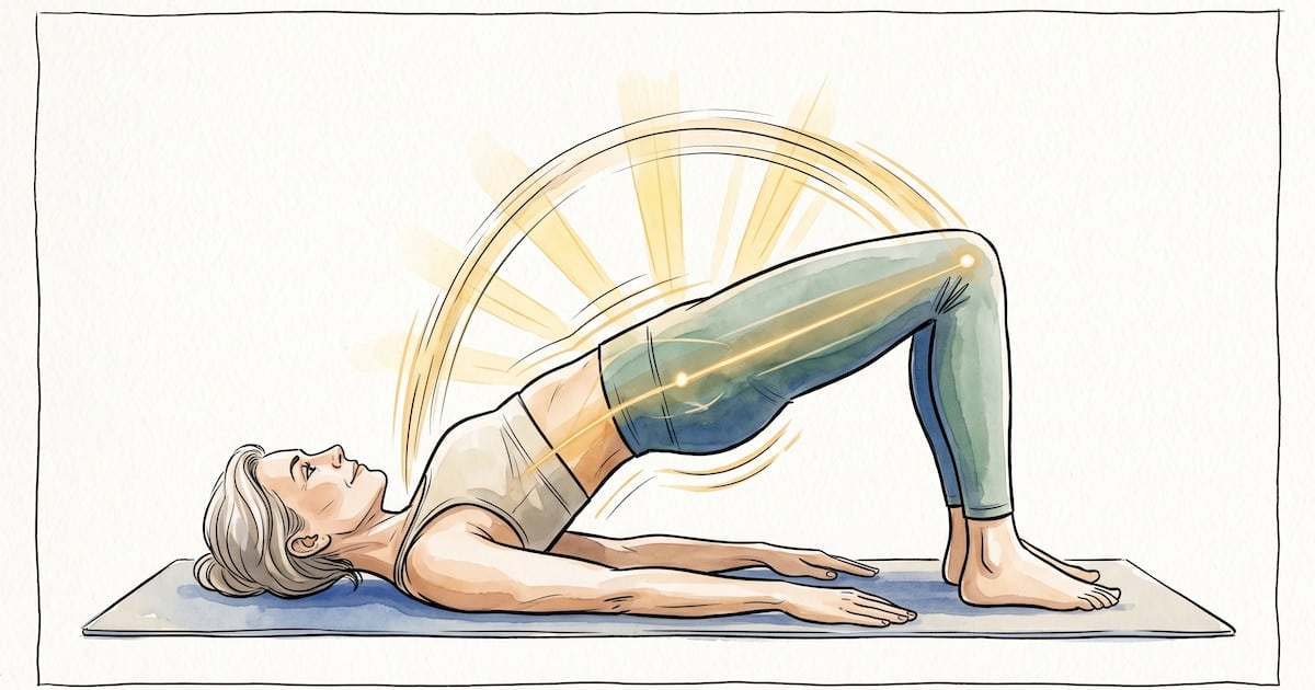 Plancha con rodillas y puente: dos aliados para un abdomen fuerte después de la mediana edad