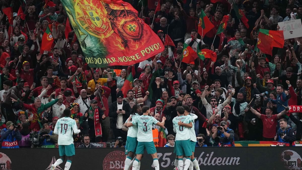 Portugal, sin su gran figura: la selección lusa sigue a paso firme y le ganó 4-2 a Dinamarca en Copenhague