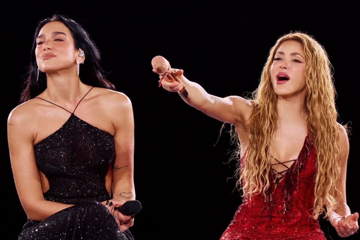 La noche en que Shakira y Dua Lipa se encontraron en Madrid y el público no dejó de cantar