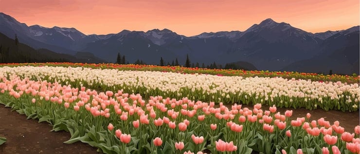 Trevelin se viste de tulipanes: arranca la temporada más esperada de la Patagonia