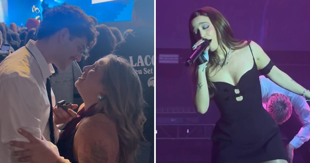 Se pidió casamiento en medio de "Vértigo" y Ángela Torres se enteró cuando salió del escenario