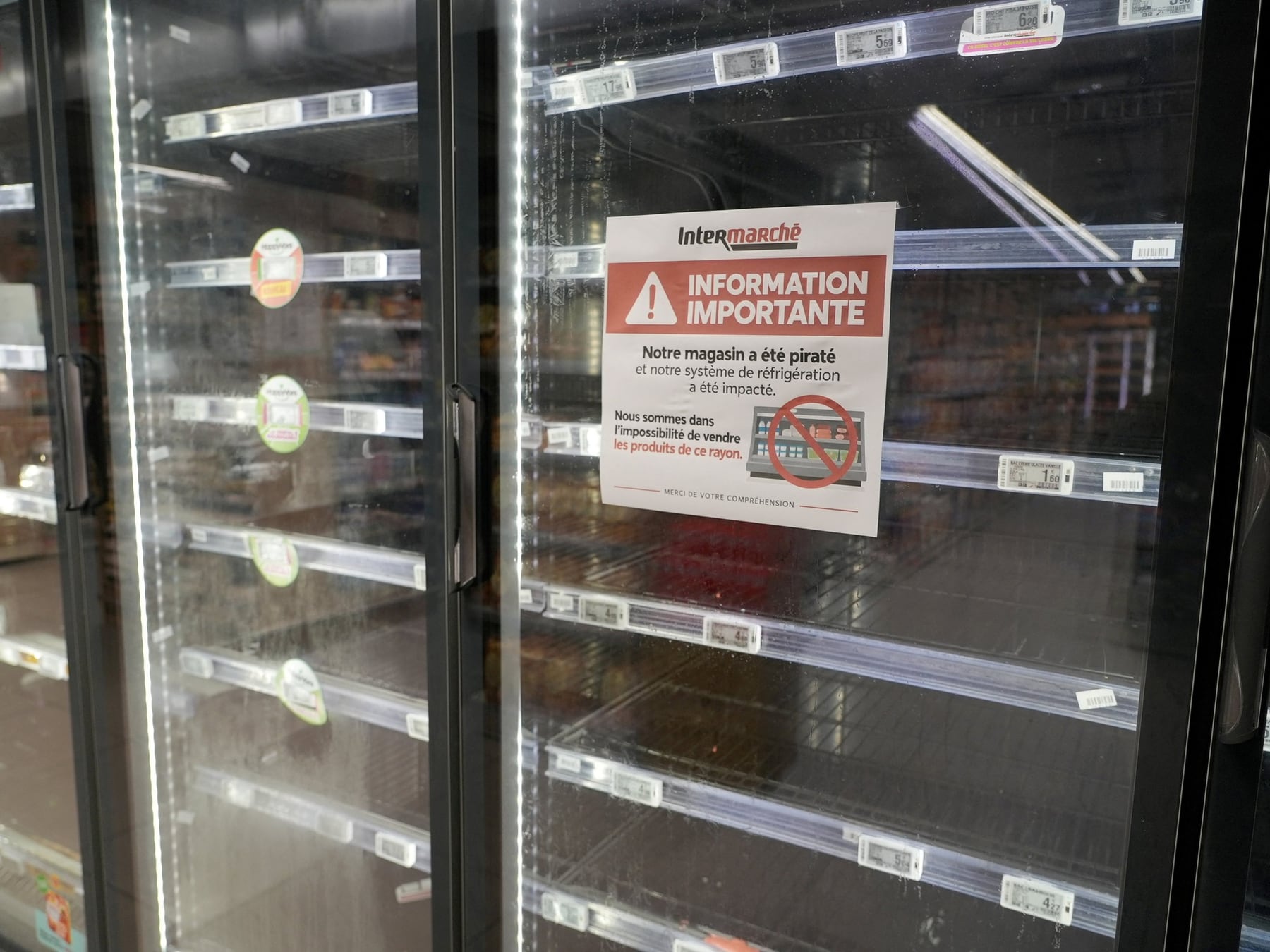 Fracasaron las heladeras inteligentes: un ataque hacker arruinó mercadería en cientos de supermercados franceses