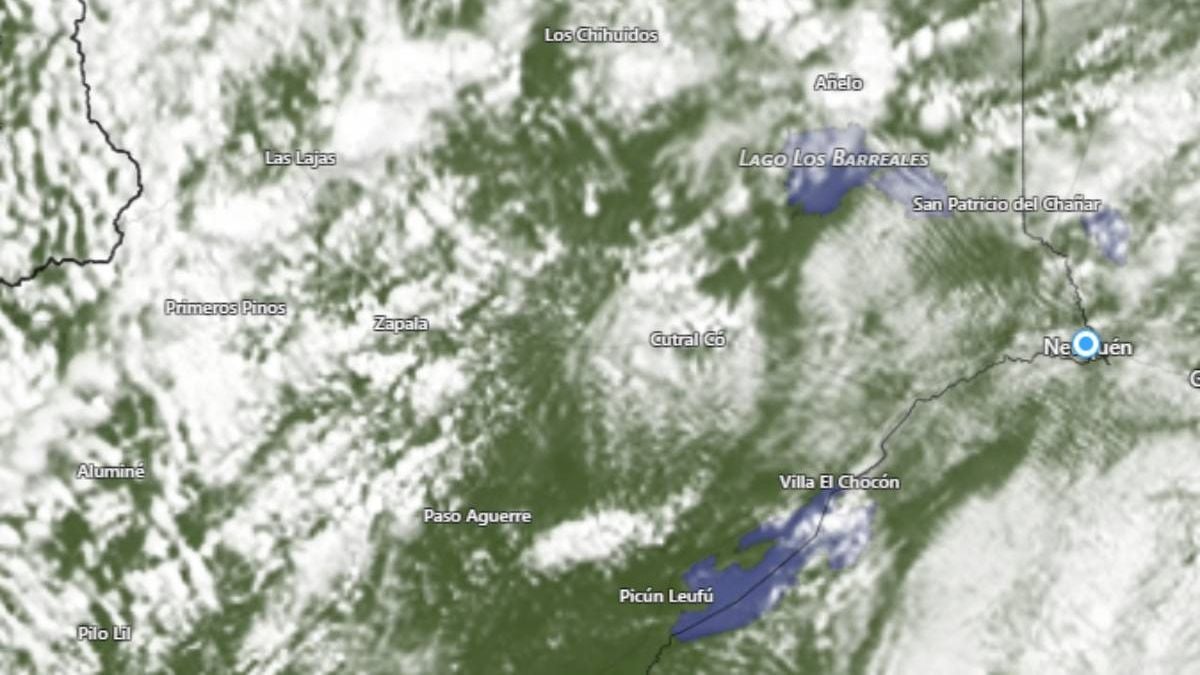 Neuquén bajo un cielo que no termina de decidirse: nubes, viento y un domingo que quiere treparse a los 24 grados